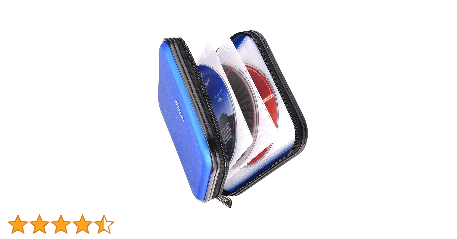 XiongYe CD Wallet, 32 Capacity Heavy Duty, Car DVD Case Holder